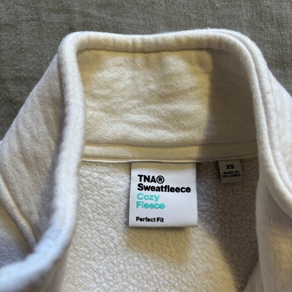 TNA Cropped White Quarter Zip - Picture 2 of 4